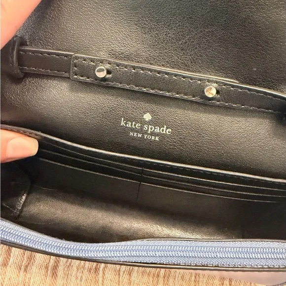 Kate Spade Navy Crossbody Bag with Scallop Detail - Picture 5 of 12